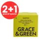 2+1 Tampoane din bumbac organic 100%, Normal (18 buc), Grace and Green