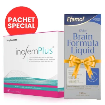 Pachet Inofem Plus + Efalex® Brain Formula cu DHA 