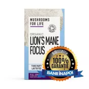 Organic Lions Mane Focus 1000 mg Full Spectrum (60 capsule), MushroomsForLife