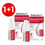 1+1 Vitamina D3+K2 3000UI+75μg Spray Oral (12 ml), BetterYou