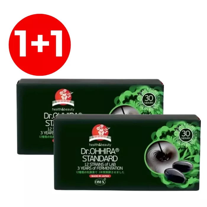 1+1 Dr.Ohhira® Standard probiotice fermentate 3 ani cu OM-X®, 30 capsule