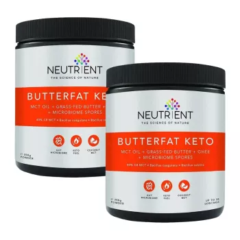 Duo Pack Butterfat Keto MCT Powder, Neutrient (350g)