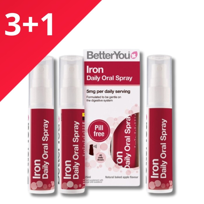3+1 Iron Oral Spray (25 ml), BetterYou