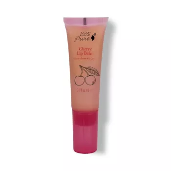 Balsam organic de buze cu aroma de cirese, 100 Percent Pure Cosmetics