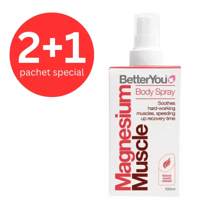 2+1 Magnesium Muscle Body Spray (100 ml), BetterYou