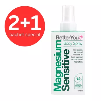 2+1 Magnesium Sensitive Body Spray (100 ml), BetterYou