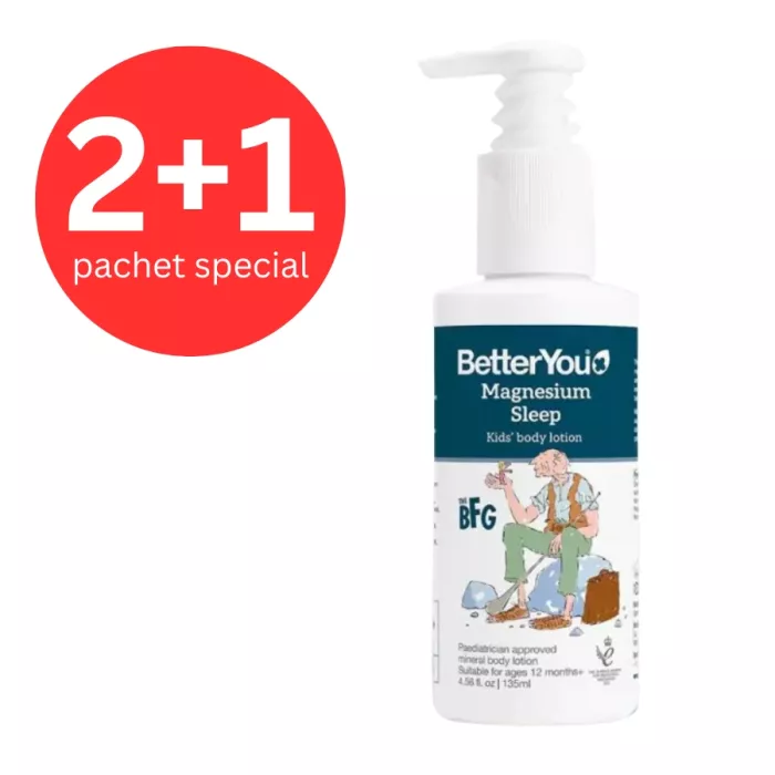 2+1 Magnesium Sleep Lotion Junior (135 ml), BetterYou