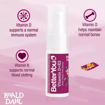 Vitamina D3+K2 copii 400UI+10μg, BetterYou Vitamina D3+K2 copii 400UI+10μg, BetterYou