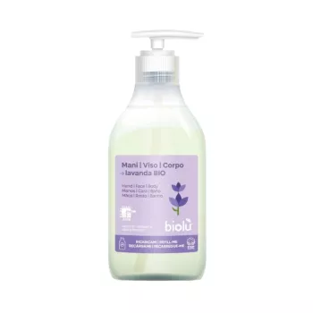 Sapun lichid ecologic cu lamaie si lavanda (250ml), Biolu