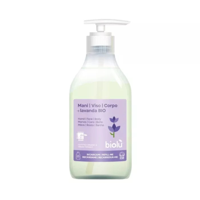 Sapun lichid ecologic cu lamaie si lavanda (250ml), Biolu Sapun lichid ecologic cu lamaie si lavanda (250ml), Biolu