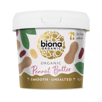 Crema de arahide smooth fara sare eco (1 kg), Biona