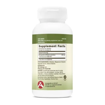 Gnc Herbal Plus Ksm-66 Ashwagandha, Extract Din Radacina De Ashwagandha 600 Mg, 60 Cps