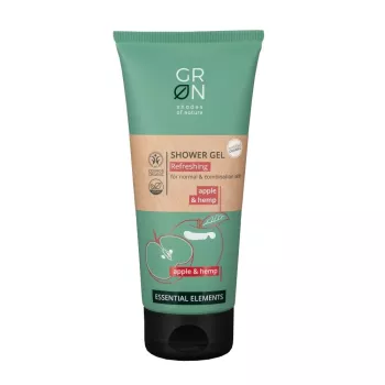 Gel de dus revigorant Bio Organic Essential Elements cu canepa si mar (200ml), GRN Shades of Nature