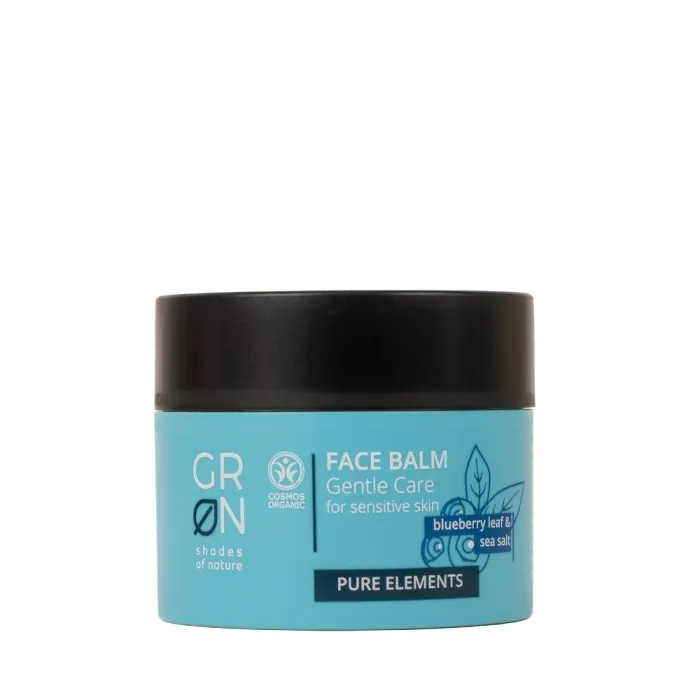 Balsam de fata sensitive Bio Organic Pure Elements cu sare de mare si frunze de afin (50ml), GRN Shades of Nature