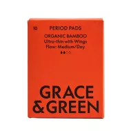 Absorbante din bambus organic, Zi (10 buc), Grace and Green