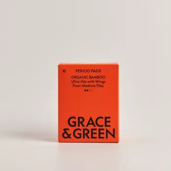 Absorbante din bambus organic, Zi (10 buc), Grace and Green