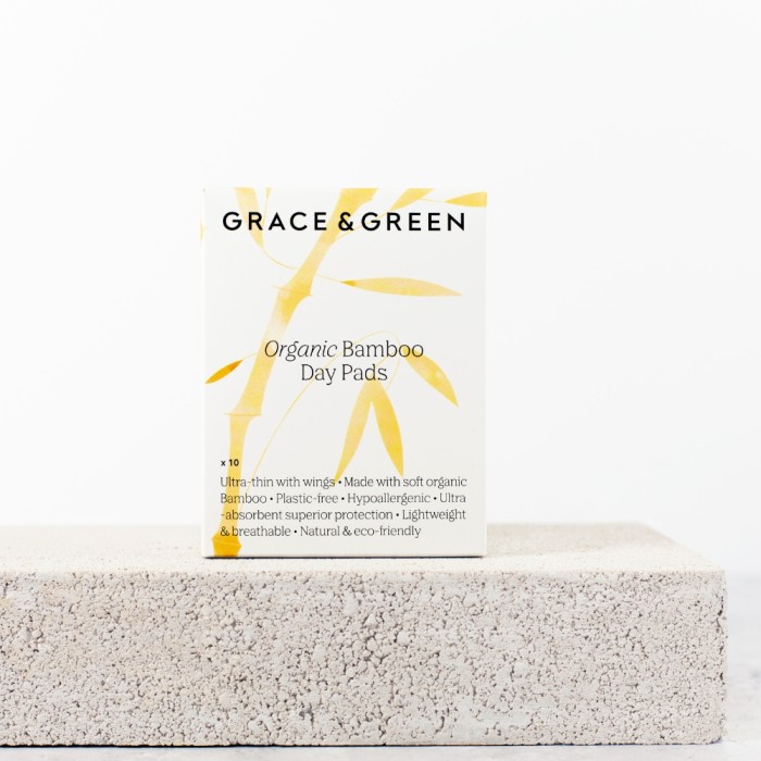 Pachet ingrijire lunara din bambus organic, Grace and Green