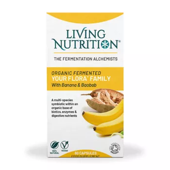 Your Flora Family 700 mg probiotice fermentate pentru intreaga familie (60 capsule), Living Nutrition  Your Flora Family 700 mg probiotice fermentate pentru intreaga familie (60 capsule), Living Nutrition