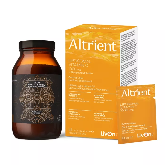 Pachet Altrient C (30 pliculete) + True Collagen Ancient and Brave (200 grame)