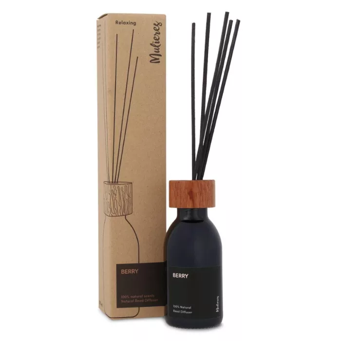 Difuzor natural cu betisoare din trestie Berry (100ml), Mulieres