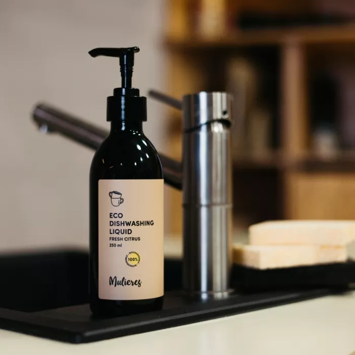 Detergent lichid vase 99.7% ingrediente naturale Fresh Citrus (250 ml), Mulieres