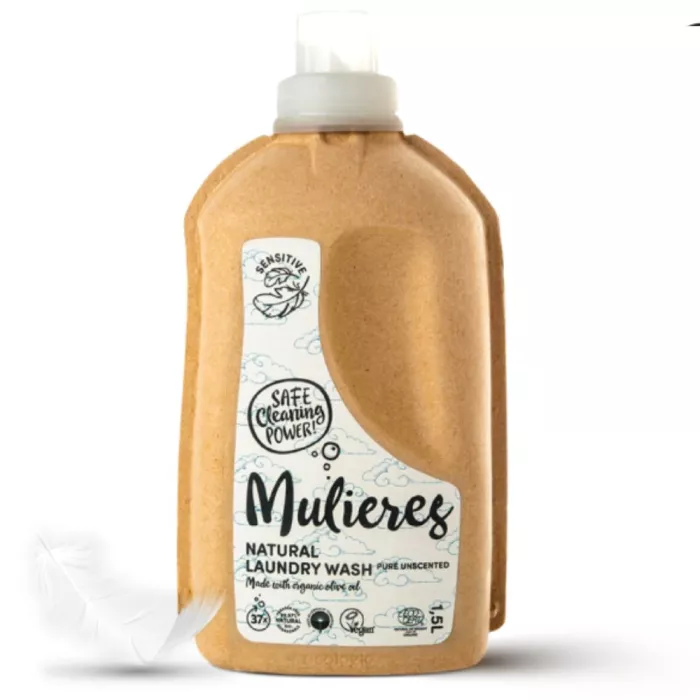 Detergent pentru rufe cu 99% ingrediente naturale fara parfum (1.5 l), Mulieres