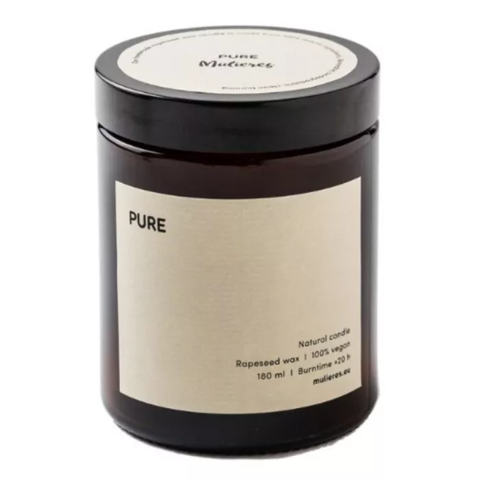 Lumânare naturală fără miros (180ml), Mulieres