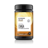 Organic Chaga Turmeric Latte Pure Grade Extract 120 grame (20 porții), MushroomsForLife