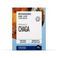 Organic Chaga 1000 mg Pure Grade Extract Powder (60 grame), MushroomsForLife Organic Chaga 1000 mg Pure Grade Extract Powder (60 grame), MushroomsForLife