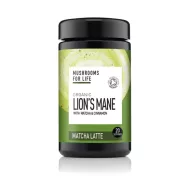 Organic Lions Mane Matcha Latte Pure Grade Extract 110 grame (20 porții), MushroomsForLife Organic Lions Mane Matcha Latte Pure Grade Extract 110 grame (20 porții), MushroomsForLife