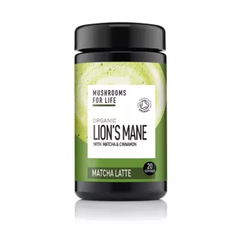 Organic Lions Mane Matcha Latte Pure Grade Extract 110 grame (20 porții), MushroomsForLife