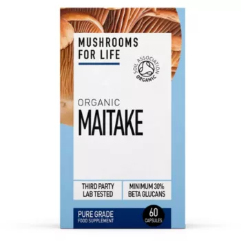 Organic Maitake 800 mg Pure Grade Extract (60 capsule), MushroomsForLife