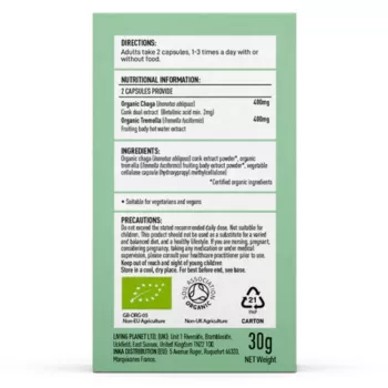 Organic Myco Beauty Chaga si Tremella 800 mg Pure Grade Extracts (60 capsule), MushroomsForLife Organic Myco Beauty Chaga si Tremella 800 mg Pure Grade Extracts (60 capsule), MushroomsForLife