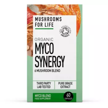 Organic Myco Synergy 6 ciuperci 800 mg Pure Grade Extracts (60 capsule), MushroomsForLife Organic Myco Synergy 6 ciuperci 800 mg Pure Grade Extracts (60 capsule), MushroomsForLife