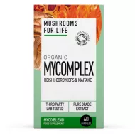 Organic Mycomplex 800 mg Reishi, Cordyceps si Maitake (60 capsule), MushroomsForLife