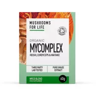 Organic Mycomplex Reishi, Cordyceps si Maitake 1000 mg (60 grame), MushroomsForLife