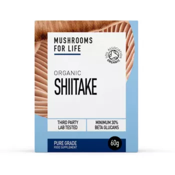 Organic Shiitake 1000 mg Pure Grade Extract Powder (60 grame), MushroomsForLife