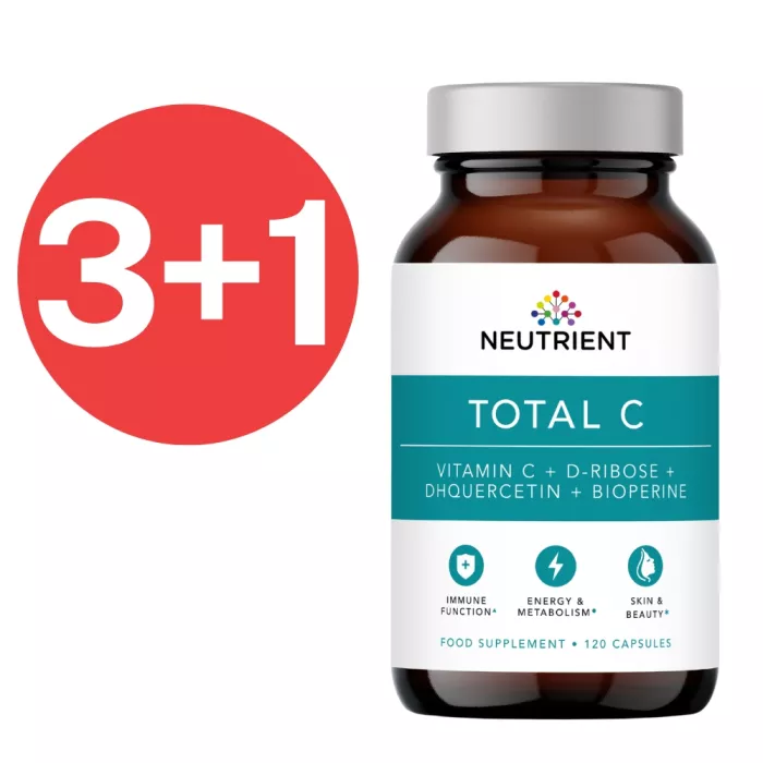 3+1 Total C Formulă avansată cu 5 tipuri de vitamina C (120 capsule), Neutrient 3+1 Total C Formulă avansată cu 5 tipuri de vitamina C (120 capsule), Neutrient