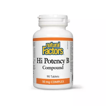 Hi Potency B - Vitamina B Complex Forte (90 tablete), Natura Factors Hi Potency B - Vitamina B Complex Forte (90 tablete), Natura Factors