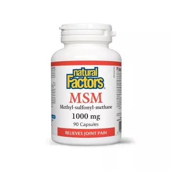 MSM 1000 mg (90 capsule), Natural Factors MSM 1000 mg (90 capsule), Natural Factors