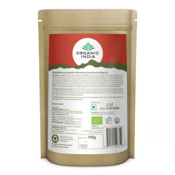Scortisoara Ceylon pulbere 100% certificata organic fara gluten (100 grame), Organic India