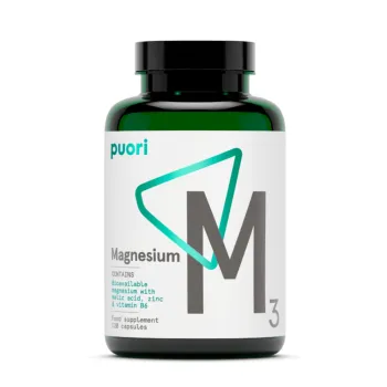 Puori M3 Complex de Magneziu, Zinc, Vitamina B6 si Acid Malic (120 capsule), Puori