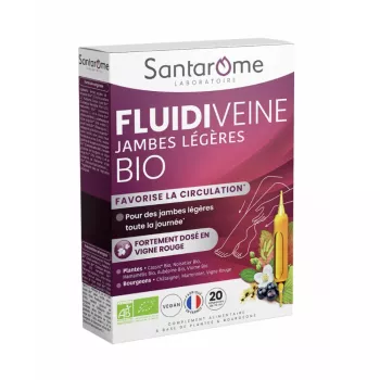 Fluidiveine Jambes Legeres Bio (20 fiole), Santarome