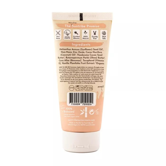 Cremă de protecție solară minerală naturală Baby&Kids SPF30, 100ml, Suntribe Cremă de protecție solară minerală naturală Baby&Kids SPF30, 100ml, Suntribe