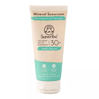 Cremă de protecție solară minerală naturală SPF30, 100ml, Suntribe