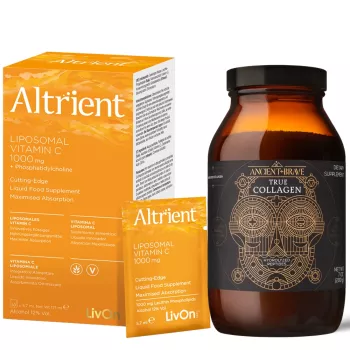 Pachet Altrient C (30 pliculete) + True Collagen Ancient and Brave (200 grame)