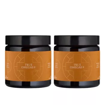 Duo Pack True Omega+ Omega-3, Omega-7 (2x 60 capsule softgel), Ancient and Brave