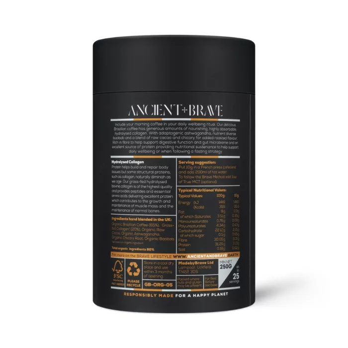 Coffee Collagen 250 gr (25 portii), Ancient and Brave Coffee Collagen 250 gr (25 portii), Ancient and Brave