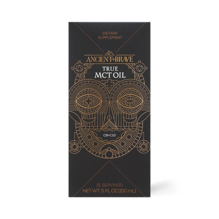 True Mct Oil 15 x 10 ml ( 15 plicuri), Ancient and Brave