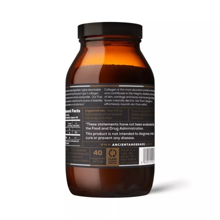 True collagen powder 200 gr (40 portii) + Ritual Golden Scoop, Ancient and Brave